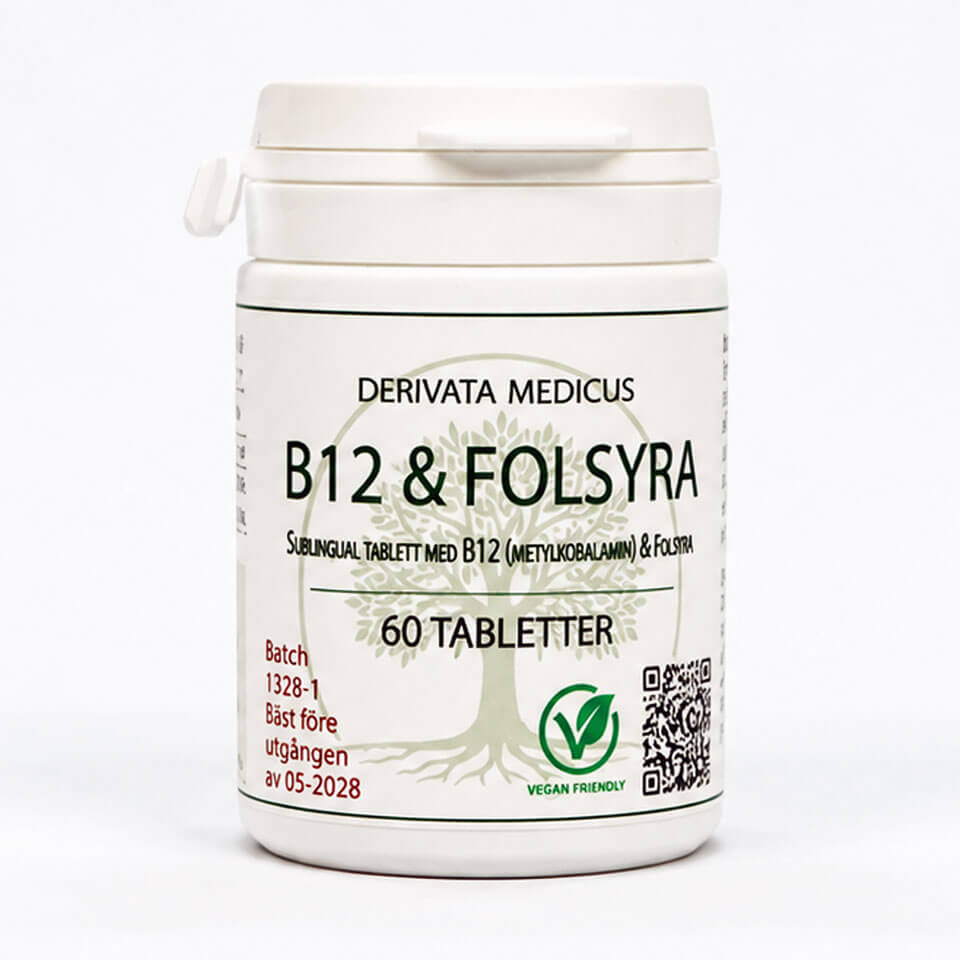 B12 & Folsyra (1250µg/600µg) 60 tabl